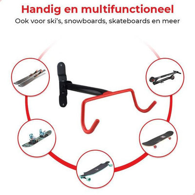 Decopatent Ophangsysteem fiets - Fietsen ophangsysteem voor muurbevestiging - Fietshaak Houder muur - Ophangbeugel fiets opklapbaar - Muurbeugel Fiets - Ophang systeem fiets - Fiets ophangen aan muur - Ophangbeugel fiets voor Wandmontage - Decopatent®