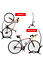 Decopatent PRO Fietsenrek om je Fiets Verticaal of Horizontaal in te stallen - Fiets standaard display - Universeel Fietsenrek - Fietsenstalling - Fietsrek voor 1 Fiets - Voor Racefiets MTB Mountainbike Elektrische fietsen- Decopatent®