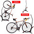 Decopatent PRO Fietsenrek om je Fiets Verticaal of Horizontaal in te stallen - Fiets standaard display - Universeel Fietsenrek - Fietsenstalling - Fietsrek voor 1 Fiets - Voor Racefiets MTB Mountainbike Elektrische fietsen- Decopatent®