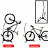 Decopatent PRO Fietsenrek om je Fiets Verticaal of Horizontaal in te stallen - Fiets standaard display - Universeel Fietsenrek - Fietsenstalling - Fietsrek voor 1 Fiets - Voor Racefiets MTB Mountainbike Elektrische fietsen- Decopatent®