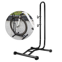 Decopatent PRO Fietsrek om je Fiets Horizontaal in te stallen - Fiets Etalage Display Standaard - Universeel Fietsenrek - Fietsenstalling - Fietsrek voor 1 Fiets - Voor Racefiets MTB Mountainbike Electrische fietsen- Decopatent®