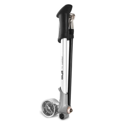 Decopatent Decopatent® MINI Fietspomp met drukmeter en 360° Slang - High Pressure 300 PSI - Mini Bike Pump - Hand Fietspompen Racefiets Mtb