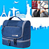 Decopatent Ophangbare Toilettas met Haak - Waterdichte Reis Toilet tas - Travel bag Organizer voor Vakantie / Kamperen & Reizen – Hangende Make up tas - Cosmetica Etui Tasje - Reistas Mannen en Vrouwen – Kleur BLAUW - Decopatent®