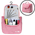 Decopatent Ophangbare Toilettas met Haak - Reis Toilet tas - Travel bag Organizer voor Vakantie / Kamperen & Reizen – Hangende Make up tas - Cosmetica Etui Tasje - Reistas Mannen en Vrouwen – Kleur ROSE - Decopatent®