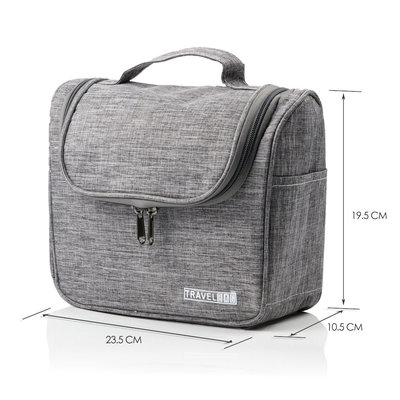 Decopatent Ophangbare Toilettas met Haak - Reis Toilet tas - Travel bag Organizer voor Vakantie / Kamperen & Reizen – Hangende Make up tas - Cosmetica Etui Tasje - Reistas Mannen en Vrouwen – Kleur PAARS - Decopatent®