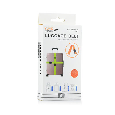 Decopatent Universele stevige Kofferriem voor uw Koffer - Bagageriem - Kofferband - Kofferspanband - Luggage Belt koffer riem - Luggage Strap voor Koffers / Handbagage / Briefkoffers etc. - Lengte verstelbaar tot 180 cm - Kleur: Oranje - Decopatent®