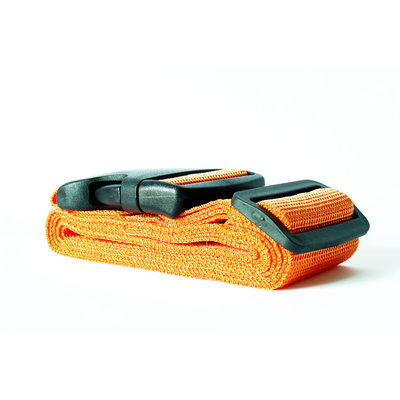 Decopatent Universele stevige Kofferriem voor uw Koffer - Bagageriem - Kofferband - Kofferspanband - Luggage Belt koffer riem - Luggage Strap voor Koffers / Handbagage / Briefkoffers etc. - Lengte verstelbaar tot 180 cm - Kleur: Oranje - Decopatent®