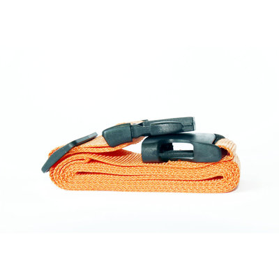 Decopatent Universele stevige Kofferriem voor uw Koffer - Bagageriem - Kofferband - Kofferspanband - Luggage Belt koffer riem - Luggage Strap voor Koffers / Handbagage / Briefkoffers etc. - Lengte verstelbaar tot 180 cm - Kleur: Oranje - Decopatent®