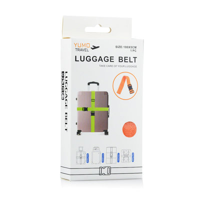 Decopatent Universele stevige Kofferriem voor uw Koffer - Bagageriem - Kofferband - Kofferspanband - Luggage Belt koffer riem - Luggage Strap voor Koffers / Handbagage / Briefkoffers etc. - Lengte verstelbaar tot 180 cm - Kleur: Oranje - Decopatent®