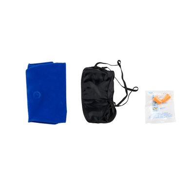 Decopatent 3 DELIGE Reis SET Bestaande uit: Reis Nekkussen / Oogmasker & Oordopjes - Comfortabel op reis in het Vliegtuig / Trein / Bus of Auto - Reiskussen / Nek kussen - Slaapmasker - Oordopjes - Decopatent®