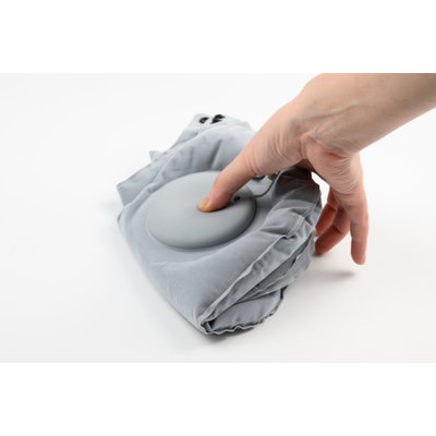 Decopatent Comfortabel Reiskussen Nekkussen - Automatisch in te stellen op hardheid - Reiskussentje Auto-deflatable - Slaapkussen - Nek kussen - Travel Pillow - Opblaasbaar nekkussens voor in het Vliegtuig / Trein / Bus / Auto etc. -  Decopatent®