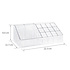 Decopatent Make up Organizer met 16 Vakken – Make-up Organizer Transparant - Sieraden Makeup Cosmetica Opbergsysteem - Display Houder voor Lippenstift / Nagellak / Brushes / Visagie - Make up kwasten / Sieraden etc. - Decopatent®