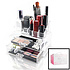 Decopatent Make up Organizer met 9 Vakken & 2 Schuif Laden – Make-up Organizer Transparant - Sieraden Makeup Cosmetica Opbergsysteem - Display Houder voor Lippenstift / Nagellak / Brushes / Visagie - Make up kwasten / Sieraden etc. - Decopatent®