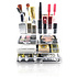 Decopatent XL Make up Organizer met 16 Vakken & 4 Schuif Laden – Make-up Organizer Transparant - Sieraden Makeup Cosmetica Opbergsysteem - Display Houder voor Lippenstift / Nagellak / Brushes / Visagie - Make up kwasten / Sieraden etc. - Decopatent®