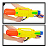 Decopatent XL Waterpistool - Super soaker waterpistool voor jongens - Jumbo waterkanon - Dubbel Shots supersoaker water pistool voor kinderen - Waterspeelgoed Watergeweer - Water gun met groot water reservoir - Afm 63.5x10x26 Cm - 1.8 Liter - GEEL - Decopatent®