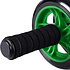 Decopatent AB Roller Groen - Trainingswiel voor buikspieren – Buikspiertrainer / buikspierwiel / buikspier roller / Ab Wheel - Luxe uitvoering met Mat, foam handvatten en stabiel buikspier wiel om buikspieren te trainen - Decopatent®