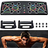 Decopatent Push up bord met push up bars - Stevig opdrukbord - 14-in-1 thuis fitness - Borstspiertrainer / rugspiertrainer / armspieren (triceps) schouderspieren trainen met push ups - Luxe push up board met kleuren - Eenvoudig trainen 61x20x2 Cm - Decopatent®