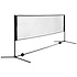 Decopatent Badminton net / Tennis net in hoogte verstelbaar - 3 meter breed & max 155 cm hoog - Set bestaat uit sportnet, stevig frame en opbergtas - Badmintonnet / Tennisnet voor tuin, camping, speelplaats , vakantie - Easy en eenvoudig meenemen - Decopatent®