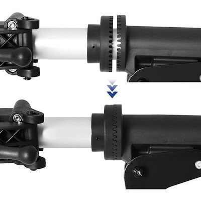 Decopatent PRO DELUXE Montagestandaard fiets - Professionele uitvoering - Extra Luxe - 360° draaibaar, hoogte verstelbaar, met grote gereedschapsbak en stuurhouder - Fietsreparatiestandaard - O.a voor racefiets, MTB fietsen standaard - Decopatent®