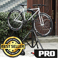 Decopatent PRO DELUXE Montagestandaard fiets - Professionele uitvoering - Extra Luxe - 360° draaibaar, hoogte verstelbaar, met grote gereedschapsbak en stuurhouder - Fietsreparatiestandaard - O.a voor racefiets, MTB fietsen standaard - Decopatent®
