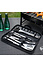 Decopatent BBQ Gereedschap SET 22 Delig in Draagtas - Barbecue Gereedschapset - Barbecue Accessoires Gereedschap - BBQ grill Set in draag tas - Barbeque gereedschapset in Tas koffer - Tang Spatel Grijptang Mes Vleesvork Insmeerborstel Spies Prikkers - Decopatent®