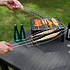 Decopatent Visklem voor BBQ / Barbeque met Houten Handvat - Bbq Vissen klem - Visklemmen bbq accesoires - Visklemmen - Visgrill - Grill rooster - Barbecuerooster - Visrooster vis klem - Vistang - Vishouder - Vis barbecue - Decopatent®