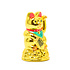 Decopatent Maneki Neko Lucky Cat - Zwaaiende kat met bewegende arm - Japanse / Chinese  gelukskat - Geluksbrenger Chinese kat - Japanse gelukskat - Maat: S -> 12 Cm Hoog - Decopatent®
