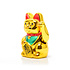 Decopatent Maneki Neko Lucky Cat - Zwaaiende kat met bewegende arm - Japanse / Chinese  gelukskat - Geluksbrenger Chinese kat - Japanse gelukskat - Maat: M -> 16 Cm Hoog - Decopatent®