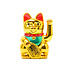 Decopatent Maneki Neko Lucky Cat - Zwaaiende kat met bewegende arm - Japanse / Chinese  gelukskat - Geluksbrenger Chinese kat - Japanse gelukskat - Maat: M -> 16 Cm Hoog - Decopatent®