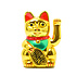 Decopatent Maneki Neko Lucky Cat - Zwaaiende kat met bewegende arm - Japanse / Chinese  gelukskat - Geluksbrenger Chinese kat - Japanse gelukskat - Maat: XL -> 18.2 Cm Hoog - Decopatent®