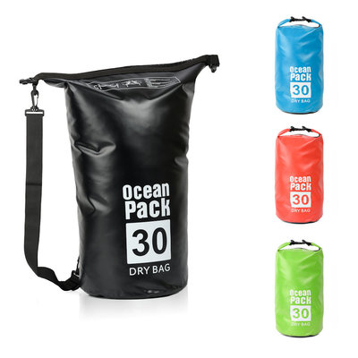 Decopatent Waterdichte Tas Ocean Pack 30L - Waterproof Dry Bag Sack - Schoudertas Droogtas 100% Waterdicht - Survival Outdoor Drybag Rugzak - Survival Bag plunjezak - Outdoor Tas - Reistas - Boottas - Zeiltas - Drybags 30 Liter - Kleur: ZWART - Decopatent®