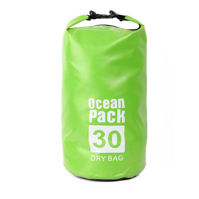 Decopatent Waterdichte Tas Ocean Pack 30L - Waterproof Dry Bag Sack - Schoudertas Droogtas 100% Waterdicht - Survival Outdoor Drybag Rugzak - Survival Bag plunjezak - Outdoor Tas - Reistas - Boottas - Zeiltas - Drybags 30 Liter - Kleur: GROEN - Decopatent®