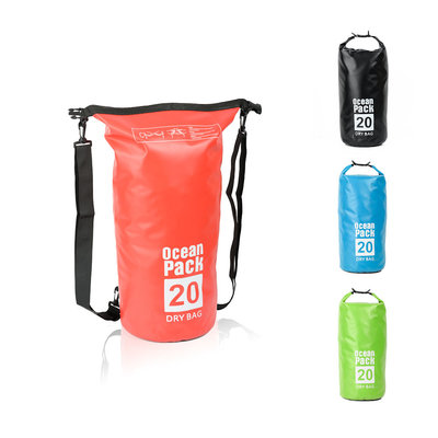 Decopatent Waterdichte Tas Ocean Pack 20L - Waterproof Dry Bag Sack - Schoudertas Droogtas 100% Waterdicht - Survival Outdoor Drybag Rugzak - Survival Bag plunjezak - Outdoor Tas - Reistas - Boottas - Zeiltas - Drybags 20 Liter - Kleur: ROOD - Decopatent®