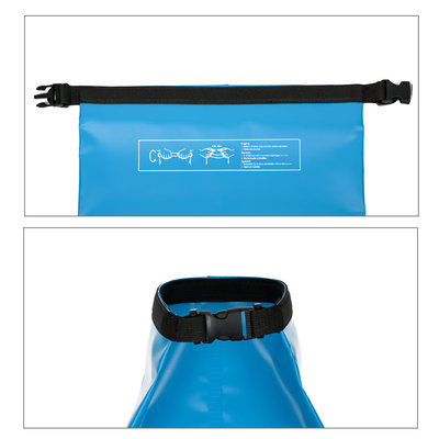Decopatent Waterdichte Tas Ocean Pack 20L - Waterproof Dry Bag Sack - Schoudertas Droogtas 100% Waterdicht - Survival Outdoor Drybag Rugzak - Survival Bag plunjezak - Outdoor Tas - Reistas - Boottas - Zeiltas - Drybags 20 Liter - Kleur: BLAUW - Decopatent®