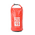 Decopatent Waterdichte Tas Ocean Pack 15L - Waterproof Dry Bag Sack - Schoudertas Droogtas 100% Waterdicht - Survival Outdoor Drybag Rugzak - Survival Bag plunjezak - Outdoor Tas - Reistas - Boottas - Zeiltas - Drybags 15 Liter - Kleur: ROOD - Decopatent®