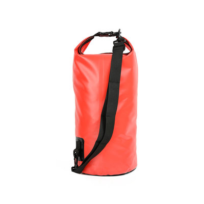 Decopatent Waterdichte Tas Ocean Pack 15L - Waterproof Dry Bag Sack - Schoudertas Droogtas 100% Waterdicht - Survival Outdoor Drybag Rugzak - Survival Bag plunjezak - Outdoor Tas - Reistas - Boottas - Zeiltas - Drybags 15 Liter - Kleur: ROOD - Decopatent®