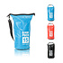 Decopatent Waterdichte Tas Ocean Pack 15L - Waterproof Dry Bag Sack - Schoudertas Droogtas 100% Waterdicht - Survival Outdoor Drybag Rugzak - Survival Bag plunjezak - Outdoor Tas - Reistas - Boottas - Zeiltas - Drybags 15 Liter - Kleur: BLAUW - Decopatent®