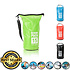 Decopatent Waterdichte Tas Ocean Pack 15L - Waterproof Dry Bag Sack - Schoudertas Droogtas 100% Waterdicht - Survival Outdoor Drybag Rugzak - Survival Bag plunjezak - Outdoor Tas - Reistas - Boottas - Zeiltas - Drybags 15 Liter - Kleur: GROEN - Decopatent®