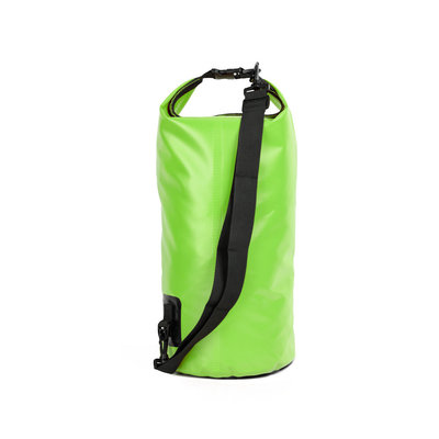 Decopatent Waterdichte Tas Ocean Pack 15L - Waterproof Dry Bag Sack - Schoudertas Droogtas 100% Waterdicht - Survival Outdoor Drybag Rugzak - Survival Bag plunjezak - Outdoor Tas - Reistas - Boottas - Zeiltas - Drybags 15 Liter - Kleur: GROEN - Decopatent®