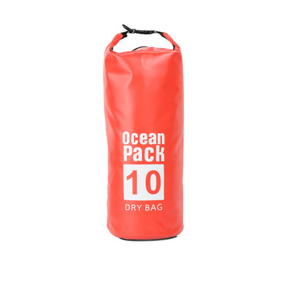 Decopatent Waterdichte Tas Ocean Pack 10L - Waterproof Dry Bag Sack - Schoudertas Droogtas 100% Waterdicht - Survival Outdoor Drybag Rugzak - Survival Bag plunjezak - Outdoor Tas - Reistas - Boottas - Zeiltas - Drybags 10 Liter - Kleur: ROOD - Decopatent®