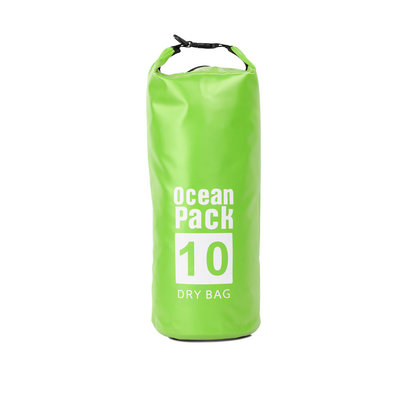 Decopatent Waterdichte Tas Ocean Pack 10L - Waterproof Dry Bag Sack - Schoudertas Droogtas 100% Waterdicht - Survival Outdoor Drybag Rugzak - Survival Bag plunjezak - Outdoor Tas - Reistas - Boottas - Zeiltas - Drybags 10 Liter - Kleur: GROEN - Decopatent®