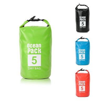 Decopatent Waterdichte Tas Ocean Pack 5L - Waterproof Dry Bag Sack - Schoudertas Droogtas 100% Waterdicht - Survival Outdoor Drybag Rugzak - Survival Bag plunjezak - Outdoor Tas - Reistas - Boottas - Zeiltas - Drybags 5 Liter - Kleur: GROEN - Decopatent®