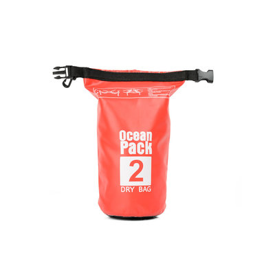Decopatent Waterdichte Tas Ocean Pack 2L - Waterproof Dry Bag Sack - Droogtas 100% Waterdicht - Survival Outdoor Drybag Rugzak - Survival Bag plunjezak - Outdoor Tas - Reistas - Boottas - Zeiltas - Drybags 2 Liter - Kleur: ROOD - Decopatent®
