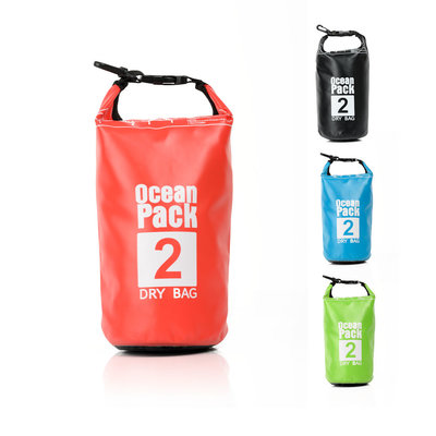 Decopatent Waterdichte Tas Ocean Pack 2L - Waterproof Dry Bag Sack - Droogtas 100% Waterdicht - Survival Outdoor Drybag Rugzak - Survival Bag plunjezak - Outdoor Tas - Reistas - Boottas - Zeiltas - Drybags 2 Liter - Kleur: ROOD - Decopatent®