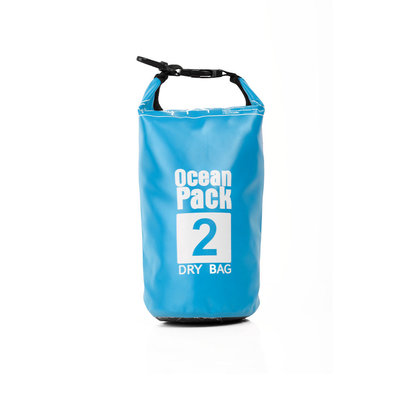 Decopatent Waterdichte Tas Ocean Pack 2L - Waterproof Dry Bag Sack - Droogtas 100% Waterdicht - Survival Outdoor Drybag Rugzak - Survival Bag plunjezak - Outdoor Tas - Reistas - Boottas - Zeiltas - Drybags 2 Liter - Kleur: BLAUW - Decopatent®