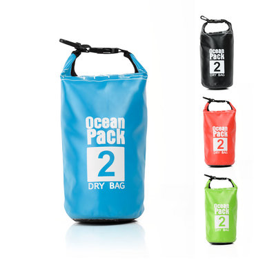 Decopatent Waterdichte Tas Ocean Pack 2L - Waterproof Dry Bag Sack - Droogtas 100% Waterdicht - Survival Outdoor Drybag Rugzak - Survival Bag plunjezak - Outdoor Tas - Reistas - Boottas - Zeiltas - Drybags 2 Liter - Kleur: BLAUW - Decopatent®