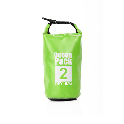 Decopatent Waterdichte Tas Ocean Pack 2L - Waterproof Dry Bag Sack - Droogtas 100% Waterdicht - Survival Outdoor Drybag Rugzak - Survival Bag plunjezak - Outdoor Tas - Reistas - Boottas - Zeiltas - Drybags 2 Liter - Kleur: GROEN - Decopatent®