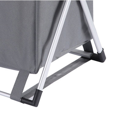 Decopatent Laundry Wasmand voor al uw vieze was - Inhoud 30 Liter - Opvouwbaar frame - Makkelijk op te bergen - Badkamer wasmand met 1 afsluitbaar vak - Waszak / Wasmanden in verschillende kleuren - Wasmand 1 vak - Kleur: GRIJS - Decopatent®