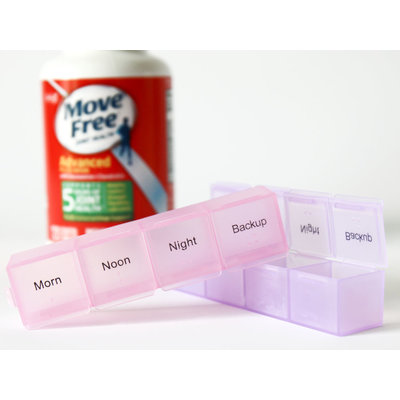 Decopatent XL Pillendoos / Medicijn Box met 28 Vakjes voor 4 Dagdelen - Week Pillendoos - Medicijnen Medicatiedoos 7 Dagen met 4 Compartimenten - Ochtend / Middag / Avond / Backup - Medicijnbak / Medicatie pillen organizer opbergdoos - Decopatent®