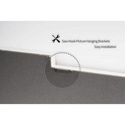 Decopatent XL Fotolijst collage voor 28 Foto's van 10 x 15 & 15 x 10 Cm - Fotolijsten Collage voor foto formaat 14x 10x15 Cm & 14x 15x10 Cm - Fotogalerij fotocollage - Fotolijstje met 28 fotokaders - Fotokader - Afm: 103.5 x 60.5 Cm - WIT - Decopatent®